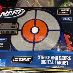 Nerf Elite Digital Target with Orange and Blue